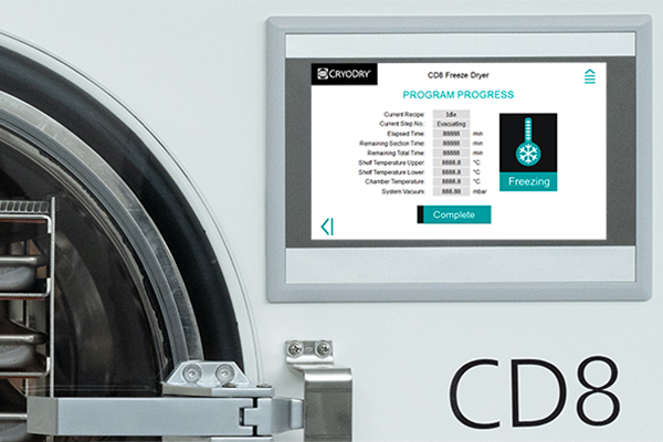 Hysteresis Control in the CryoDry® CD8 Freeze Dryer