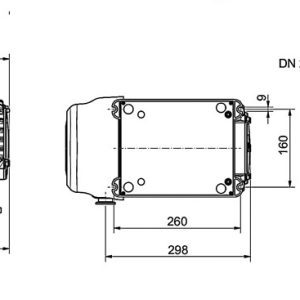 Pfeiffer HiScroll 6 Vacuum pump for CD8 Freeze Dryer - dimensions