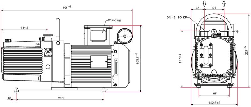 Pfeiffer duo 6 rotary vane pump