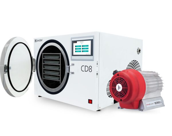 CD8 cryodry freeze dryer and scroll pump