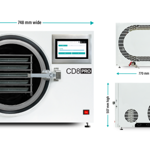 CD8 Pro Dimensions 748 mm wide 770 mm deep 507 mm high