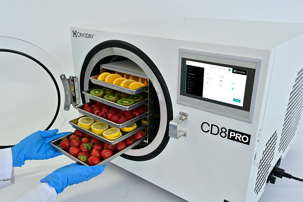 Loading fruits in the CD8 Pro