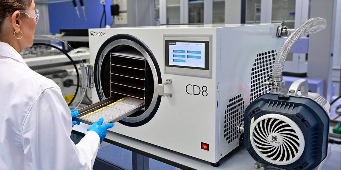 CryoDry CD8 Freeze Dryer in Laboratory